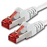 0,25m - Blanc - 1 pièce - CAT6 Câble Ethernet - Câble Réseau RJ45 10/100 / 1000 Mo/s câble de ...
