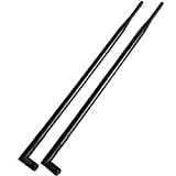 1.3ft 2X 10dBi WiFi Bluetooth Antenna Dual Band Omni Directional Antenna with RP-SMA Male Connector Compact with Wireless Wi-FI Router ...