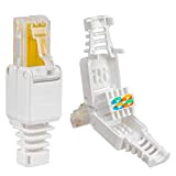 1 prise réseau RJ45 CAT 6 avec contacts plaqués or LAN connecteur Gbit connecteur pour câble de raccordement câble de ...