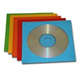 10 disques CD-R vierges et 10 boîtiers colorés