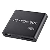 1080p HD Media Player, Mini VGA Home Theater Media Player Box Support MMC RMVB MP3 AVI MKV avec télécommande Prend ...