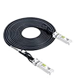 10Gtek® Câble SFP+ 10G 7m - SFP+ Direct Attach Copper Twinax Cable Passif, Compatible pour Cisco SFP-H10GB-CU7M, Ubiquiti, Freebox Delta, ...