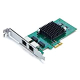 10Gtek® Carte Réseau Gigabit PCIE pour Intel E1G42ET - 82576 Chip, Dual RJ45 Ports, 1Gbit PCI Express Ethernet LAN Card, ...