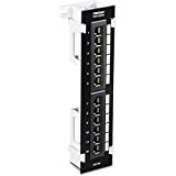 12-Port CAT5E UNSHIELDED Wall M Patch Panel+Included 89D Bracket