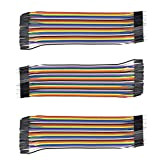 120pcs Câbles dupont mâle à mâle pour Arduino,Raspberry Pi (3 * 40 Pines f mâle à mâle pour câbles Arduino, ...