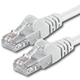 15m - blanc - 1 pièce - CAT6 Câble Ethernet Set - Câble Réseau RJ45 | 10 / 100 / ...