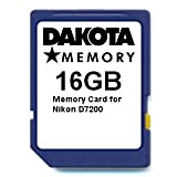 16GB Memory Card for Nikon D7200