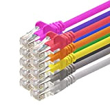 1m - 10 couleurs - 10 pièces - CAT5 Câble Ethernet Set - Câble Réseau RJ45 | câble de Patch ...