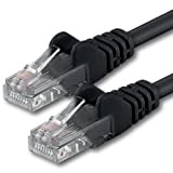 1m - noir - 1 pièce - CAT6 Câble Ethernet Set - Câble Réseau RJ45 | 10 / 100 / ...