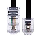 1m RJ11 à RJ45 Câble Ethernet Modem Data Téléphone ADSL Patch Lead Large Bande Haute Vitesse BT l'internet 6P4C à ...