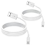 [2 Pack] 0.3m Câble Chargeur iPhone certifiés MFi Apple, Cordon de câble Apple Lightning vers USB 1 mètres pour iPhone ...