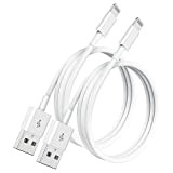 [2 Pack] 2m Câble Chargeur iPhone certifiés MFi Apple, Cordon de câble Apple Lightning vers USB 2 mètres pour iPhone ...