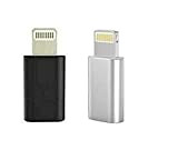2 Pack Micro USB Femelle vers iPhone Convertisseur Adaptateur Mâle 8 Broches pour iPhone 6s 7 8 XR XS MAX