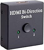 2 Port HDMI COMMUTATEUR RÉPARTITEUR BIDIRECTIONNEL 1 in 2 Out / 2 ENTRÉE 1 Sortie HDCP 2.2 Ultra HD 4K ...
