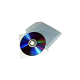 200 enveloppes Sachets Couvertures Étui Plastique Transparent CD/DVD avec rabat rabat de fermeture