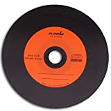 25 Orange Vinyle CD-R NMC, Carbon Dye complet dos noir CD vierge 700 Mo