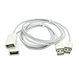 2pcs Blanc 1m de Long mâle à Femelle USB 2.0 câbles de rallonge Cordons pour Ordinateur Portable PC élégant et ...