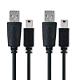 2X CELLONIC® Câble Mini USB vers USB A 2.0 1A 1m Compatible avec Garmin Edge, Drive, DriveAssist, DriveSmart, Nüvi, Oregon, eTrex, ...