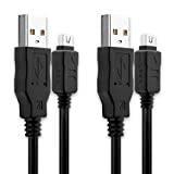2X subtel® Câble USB 2.0 Transfert données pour Appareil Olympus Stylus 1 XZ-2 XZ-10 Om-D E-M5 E-M1 E-M10 Mark Pen ...