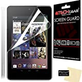 [3 Pack] TECHGEAR Protection d'Écran pour Tablette Google Nexus 7, Film de Protection Ultra Clair avec Chiffon et Carte d'Application ...