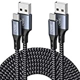 3BAO Câble USB C [1m+2m/Lot de 2] Câble USB Type C QC 3.0 Charge Rapide 3A Nylon Tressé pour Samsung ...