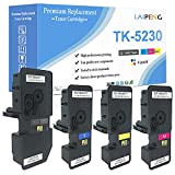 4 Couleurs Cartouches de Toner Compatibles Kyocera TK5230 TK-5230 2600 Pages pour Noir et 2200 Pages pour C M Y ...
