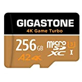 [5 Ans Récupération de données Gratuite] Gigastone Carte Mémoire 256 Go 4K Game Turbo, Professionnel pour GoPro Drone DJI Switch, ...