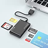 6-in-1 Lecteur de Carte d'identité e ID Smart Card USB ID Adaptateur Lecteur Carte à Puce, Smart CAC Lecteur de ...