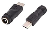 AAOTOKK Type C USB Mâle vers DC 5.5x2.1mm Femelle Connecteur Charge Barrel Jack Adaptateur Secteur Type C Connecteur USB 5V ...