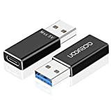 aceyoon Adaptateur USB vers USB C, 3A 5V 10Gbps Synchro Gen 2 Adaptateur USB C Femelle vers USB 3.1 Mâle ...