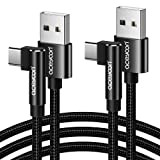 aceyoon Cable USB C Coudé, Lot de 2 Cable USB C 1M Rapide Charge & Synchro Cable USB C 90 ...