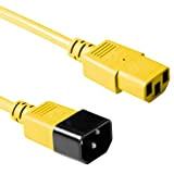 ACT AK5426 Câble d'alimentation pour Appareil Froid C13 vers C14 0,6 m - Câble d'alimentation Femelle IEC mâle vers Femelle ...