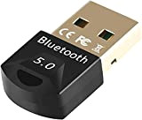 Adaptateur Bluetooth 5.0 Dongle USB, Mini Clé Bluetooth Récepteur Émetteur Compatible avec Windows 10/8.1/8/7, Adaptateur Bluetooth pour Casque, Souris, Clavier, ...