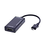Adaptateur convertisseur OTG Micro USB mâle vers HDMI/Micro USB Femelle, Noir