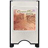 Adaptateur de Carte PC CompactFlash, Lecteur de Carte mémoire, avec étui de Protection en Acier Inoxydable, Plug and Play, adapté ...