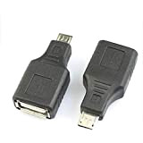 Adaptateur de Conversion Micro USB Adaptateur de Conversion USB Femelle à mâle pour convertir Un Port Micro B en Un ...
