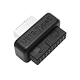 Adaptateur de Panneau Avant USB Vertical USB 3.1 Prise du Panneau Avant Key-A Type-E, Stable USB 3.0 19Pin / 20Pin ...