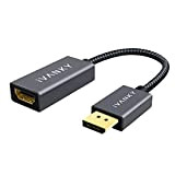 Adaptateur DisplayPort vers HDMI - iVANKY Adaptateur DisplayPort HDMI en Nylon tressé - Adaptateur HDMI DisplayPort pour HP Elitebook, Thinkpad, ...