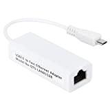 Adaptateur Ethernet Portable Micro USB vers RJ45, Adaptateur de Carte Réseau Micro USB vers RJ45 Port Ethernet pour Carte Mère ...
