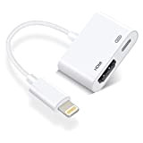 Adaptateur HDMI iPhone iPad [Certifié Apple MFi] Adaptateur Lightning AV numérique Lightning vers HDMI Câble Adapter Plug and Play pour ...