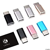 Adaptateur Micro USB vers USB C (Pack de 7) - Permet de Charger et de transférer des données - Connectez ...