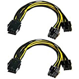 Adaptateur pour câbles d'alimentation PCIe 8 broches à 8 broches, pack de 2 adaptateurs d'alimentation 8 broches vers double PCIe ...
