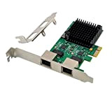Adaptateur réseau PCIe double port 2,5 GBase-T RTL8125B 2500/1000/100 Mbps PCI Express Gigabit Ethernet NIC Card RJ45 LAN Controller