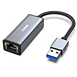 Adaptateur USB 3.0 vers Ethernet, BENFEI USB vers RJ45 10/100/1000 Gigabit Ethernet LAN Adaptateur Compatible pour MacBook, Surface Pro, Ordinateur ...