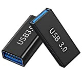 Adaptateur USB-A 3.0 vers USB-A 3.0 (Lot de 2), Adaptateur Standard USB 3.0 Femelle à Femelle Extenseur pour Connecter Deux ...