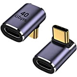 Adaptateur USB C à 90 Degrés (Lot de 2), AuviPal USB C mâle vers USB C Femelle Connecteur à Angle ...