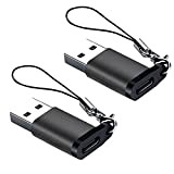 Adaptateur USB C Femelle vers USB A Mâle (Pack de 2), Seminer Adaptateur USB Type-C vers USB A 3.0 Compatible ...