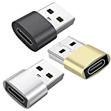 Adaptateur USB C Femelle vers USB Mâle (Lot de 3), Adaptateur USB-C vers USB-A OTG Compatible avec iPhone 11 12 ...