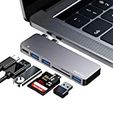 Adaptateur USB C HUB pour MacBook Pro/MacBook Air 2020 2019 2018 13" 15" 16", USB-C Accessoires Compatible avec MacBook Pro ...