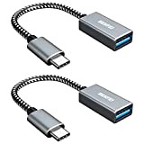 Adaptateur USB C vers USB 3.0 Pack de 2, BENFEI Type-C vers USB[Coque en Aluminium et câble en Nylon], Compatible ...